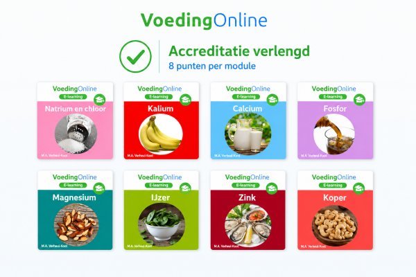 Accreditatie voor 8 E-learning modules opnieuw verlengd